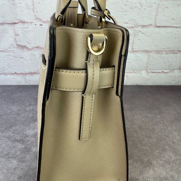 Michael Kors Tan Medium East West Rayne Leather Tote Bag - Picture 6 of 11